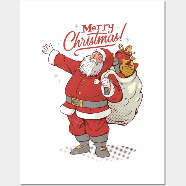 Merry Christmas Santa Wall Art by MajorCompany